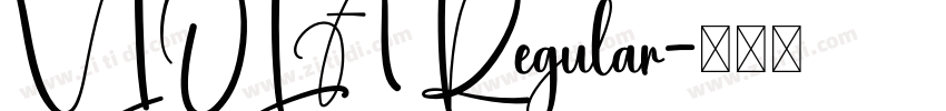 VIOLA Regular字体转换